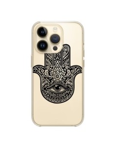 Cover iPhone 14 Pro Hamsa Cinque Dita Mano Cattiva Occhio...
