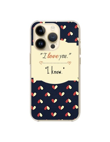 Cover iPhone 14 Pro I Love you - R Delean