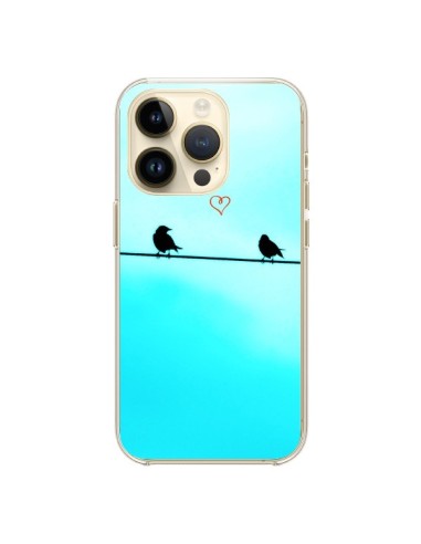 Coque iPhone 14 Pro Oiseaux Birds Amour Love - R Delean