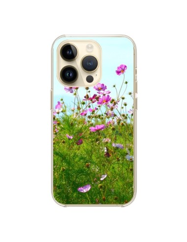 iPhone 14 Pro Case Field Flowers Pink - R Delean
