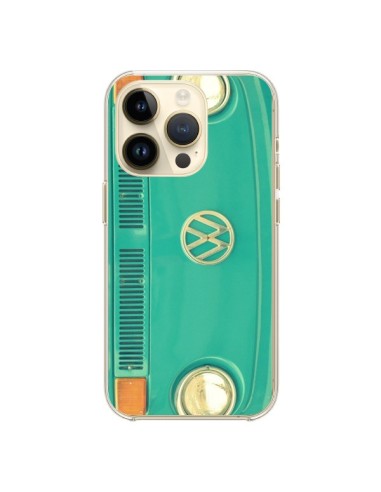 Coque iPhone 14 Pro Groovy Van Hippie VW - R Delean