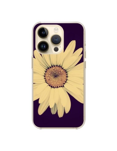 Coque iPhone 14 Pro Marguerite Fleur Flower - R Delean
