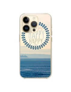 Coque iPhone 14 Pro Happy Day Mer Ocean Sable Plage...