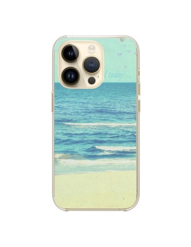 Coque iPhone 14 Pro Life good day Mer Ocean Sable Plage Paysage - R Delean