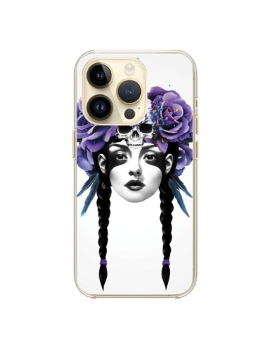 Coque iPhone 14 Pro Fille Fleurs Warrior - Ruben Ireland