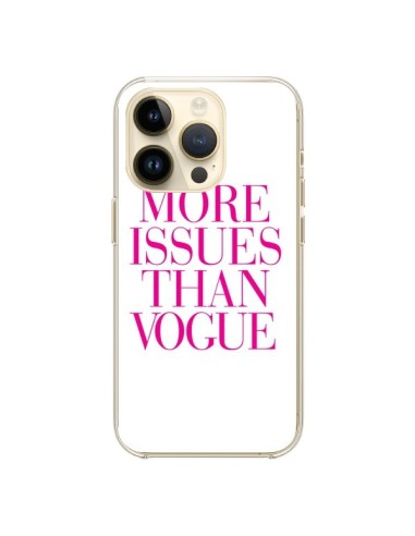 Coque iPhone 14 Pro More Issues Than Vogue Rose Pink - Rex Lambo