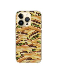 Cover iPhone 14 Pro Burger Hamburger Cheeseburger - Rex...