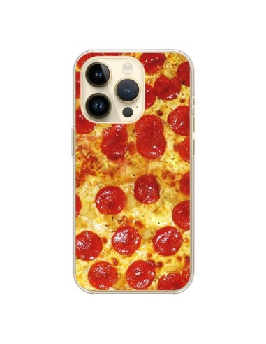 Coque iPhone 14 Pro Pizza Pepperoni - Rex Lambo