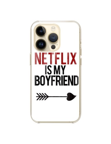 Coque iPhone 14 Pro Netflix is my Boyfriend - Rex Lambo