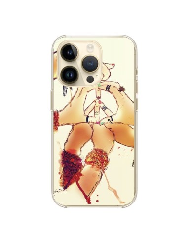 Coque iPhone 14 Pro Peace and Love - Sara Eshak