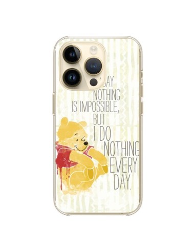 Coque iPhone 14 Pro Winnie I do nothing every day - Sara Eshak