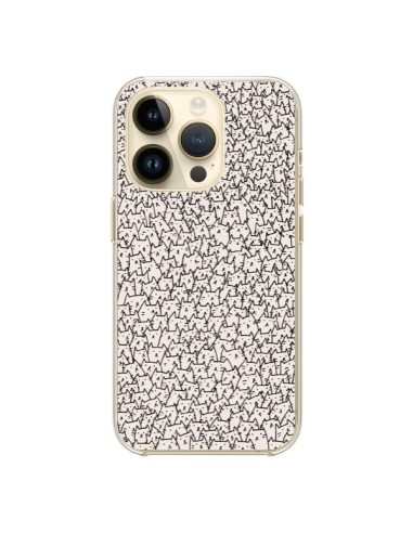 Coque iPhone 14 Pro A lot of cats chat - Santiago Taberna