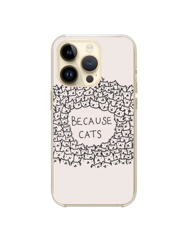 iPhone 14 Pro Case Because Cats Cat - Santiago Taberna