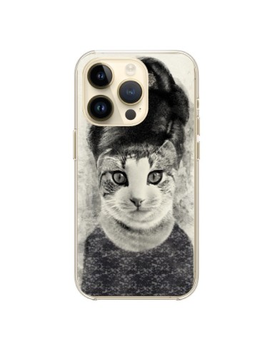 Coque iPhone 14 Pro Audrey Cat Chat - Tipsy Eyes