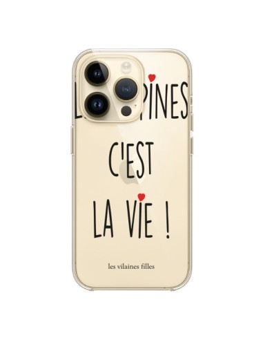 Coque iPhone 14 Pro Les copines, c'est la vie Transparente - Les Vilaines Filles