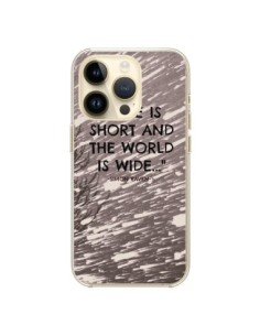 Coque iPhone 14 Pro Life is short Foret - Tara Yarte
