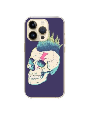 Coque iPhone 14 Pro Tête de mort Punk - Victor Vercesi