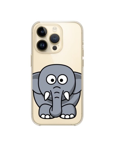 Coque iPhone 14 Pro Elephant Animal Transparente - Yohan B.