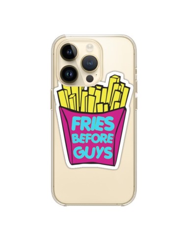 Cover iPhone 14 Pro Fries Before Guys Patatine Fritte Trasparente - Yohan B.