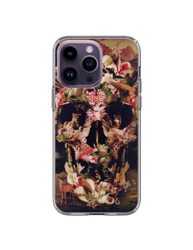 Coque iPhone 14 Pro Max Jungle Skull Tête de Mort - Ali Gulec