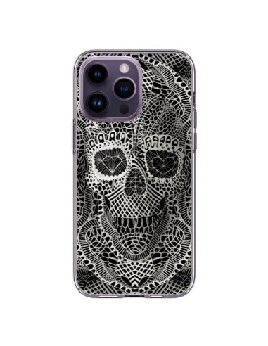 Coque iPhone 14 Pro Max Skull Lace Tête de Mort - Ali Gulec