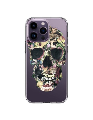 Coque iPhone 14 Pro Max Skull Vintage Tête de Mort Transparente - Ali Gulec