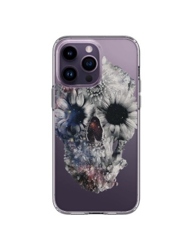 Cover iPhone 14 Pro Max Teschio Floreale Trasparente  - Ali Gulec