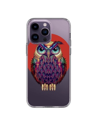 Coque iPhone 14 Pro Max Chouette Hibou Owl Transparente - Ali Gulec