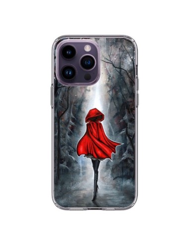 Cover iPhone 14 Pro Max Cappuccetto Rosso Legno - Annya Kai