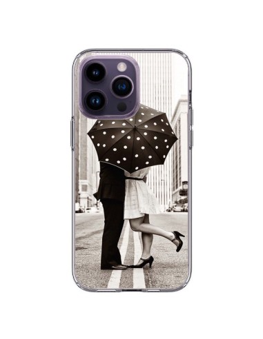 Cover iPhone 14 Pro Max Segreto dietro l'Ombrello Amore Coppia - Asano Yamazaki