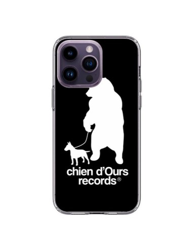 Coque iPhone 14 Pro Max Chien d'Ours Records Musique - Bertrand Carriere