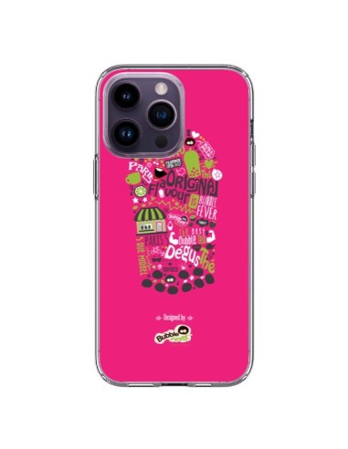 Coque iPhone 14 Pro Max Bubble Fever Original Flavour Rose - Bubble Fever