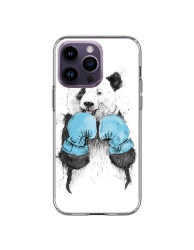Cover iPhone 14 Pro Max Panda Vincitore Boxe - Balazs Solti