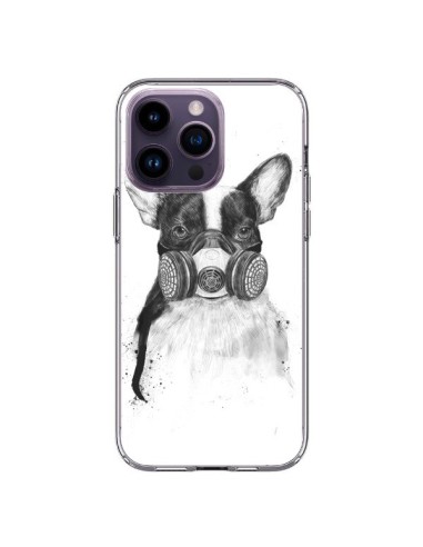 Cover iPhone 14 Pro Max Tagueur Bulldog Cane Grande Città - Balazs Solti