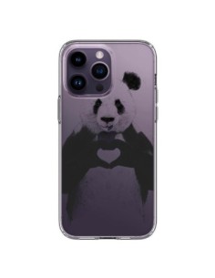 Coque iPhone 14 Pro Max Panda All You Need Is Love...