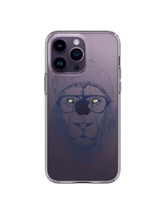 iPhone 14 Pro Max Case Cool Lion Swag Glasses Clear -...