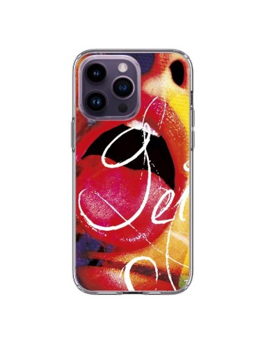 Coque iPhone 14 Pro Max Get Bouche Sexy - Brozart