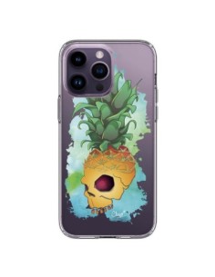 iPhone 14 Pro Max Case Crananas Skull Pineapple Clear -...