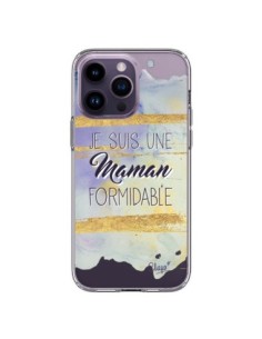 Cover iPhone 14 Pro Max Sono una Mamma Formidabile Viola...