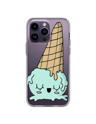 Coque iPhone 14 Pro Max Ice Cream Glace Summer Ete Renverse Transparente - Claudia Ramos