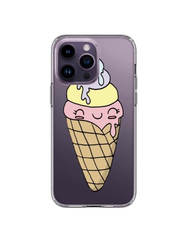 Coque iPhone 14 Pro Max Ice Cream Glace Summer Ete Parfum Transparente - Claudia Ramos
