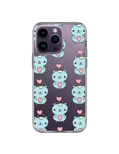 Cover iPhone 14 Pro Max Criceto Amore Trasparente - Claudia Ramos