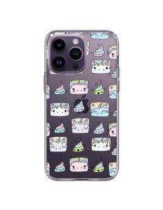 Cover iPhone 14 Pro Max Unicorno Carino Swag Trasparente...