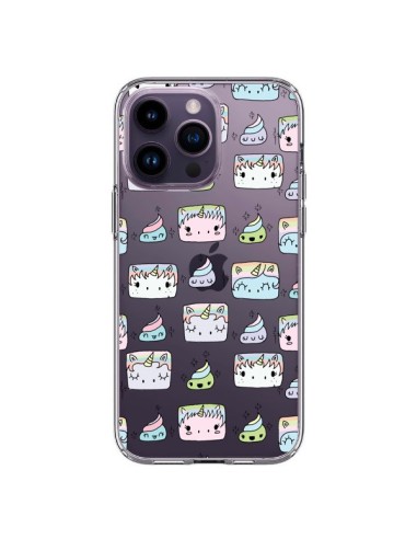 Coque iPhone 14 Pro Max Licorne Unicorn Cute Swag Transparente - Claudia Ramos