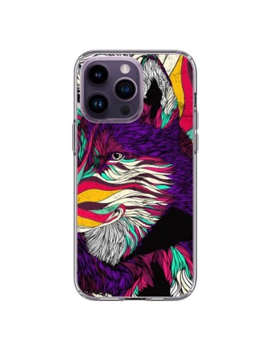 Coque iPhone 14 Pro Max Color Husky Chien Loup - Danny Ivan