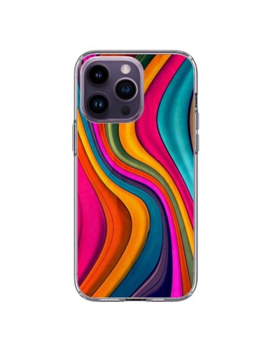 Coque iPhone 14 Pro Max Love Color Vagues - Danny Ivan