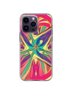 Coque iPhone 14 Pro Max Veins Veines Azteque Vagues -...
