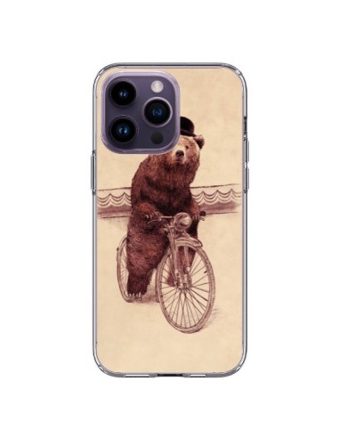 Cover iPhone 14 Pro Max Orso Bicicletta - Eric Fan