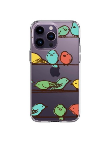 Coque iPhone 14 Pro Max Oiseaux Birds Transparente - Eric Fan