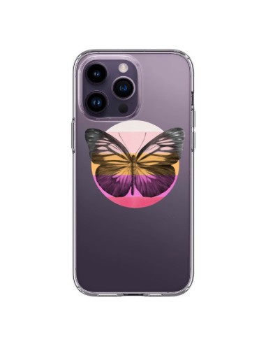 Cover iPhone 14 Pro Max Farfalla Trasparente - Eric Fan